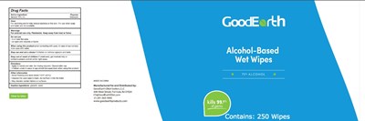 250 Pcs Ndc: 71745-125-01 (Goodearth Imperial Alcohol Wipe  250 Bucket)